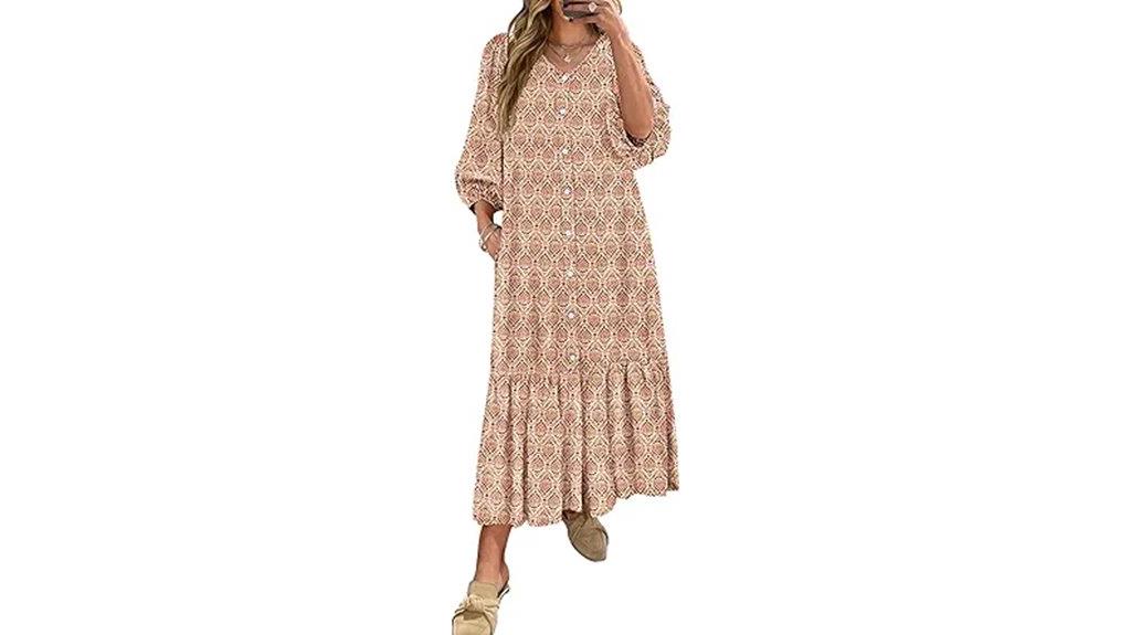 boho summer dress with pockets