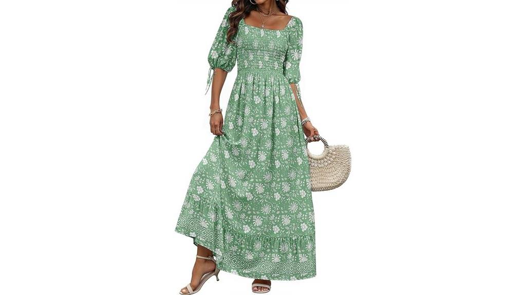 boho summer maxi dress
