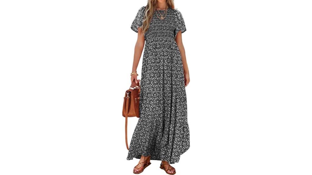 boho summer maxi dress