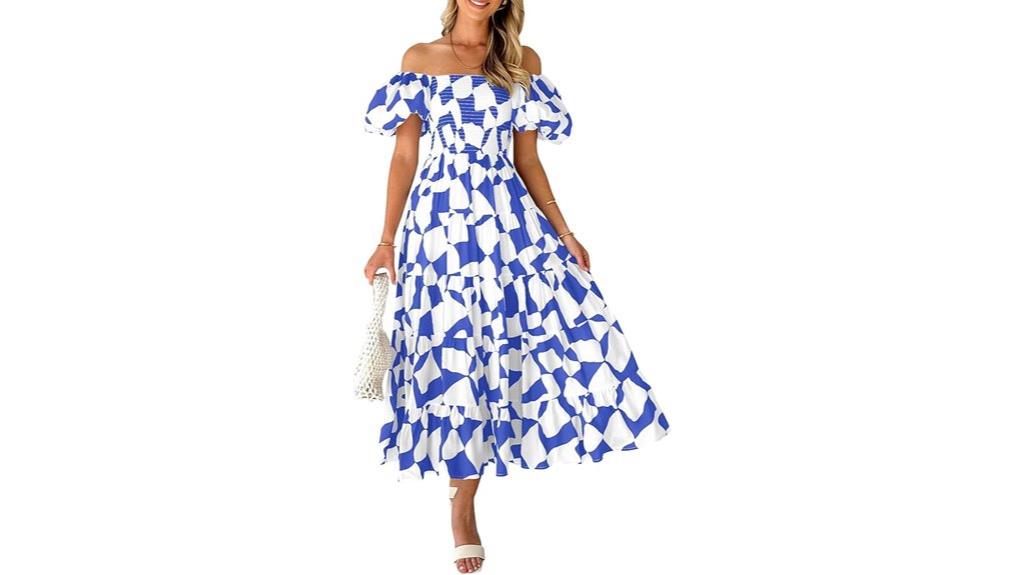 boho summer midi dress