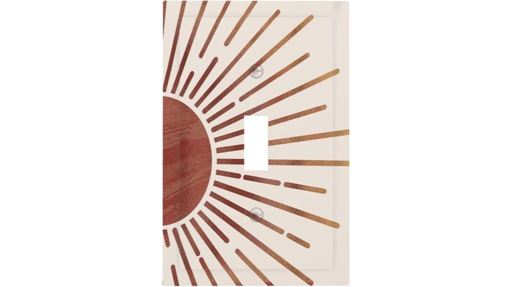 boho sun wall plate