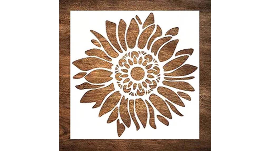 boho sunflower stencil kit