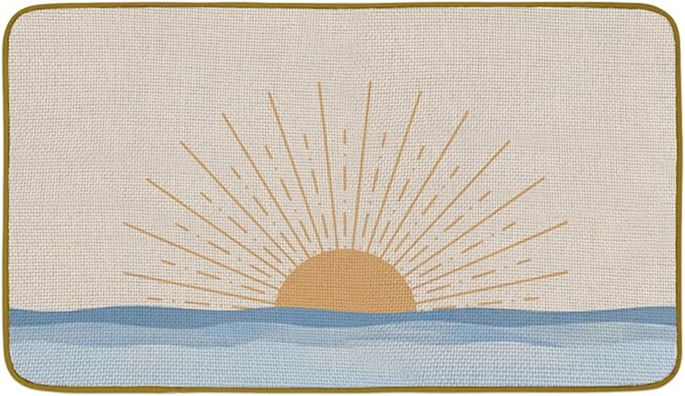 boho sunset doormat design