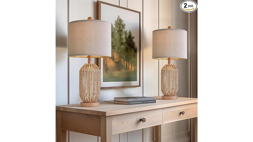 boho table lamp set