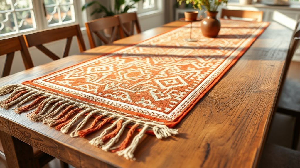 boho table runner inspiration