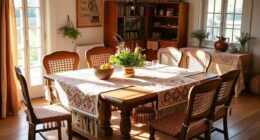 boho tablecloths for home