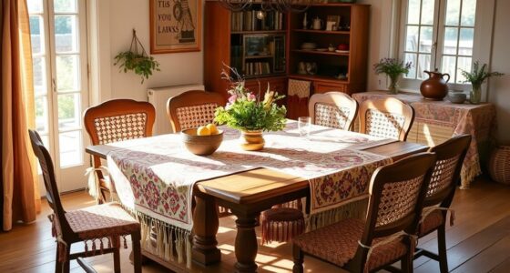boho tablecloths for home