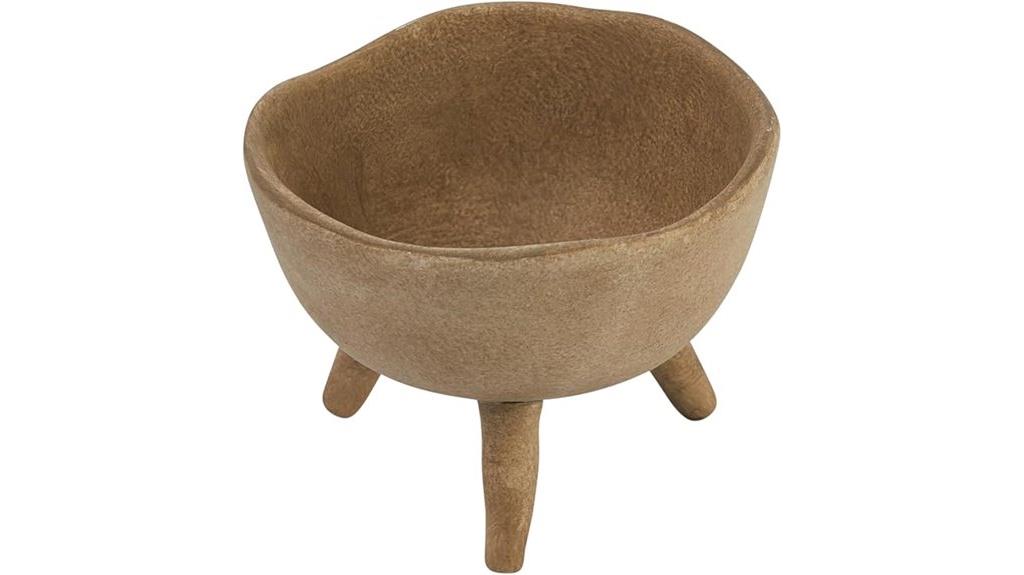 boho terracotta footed planter