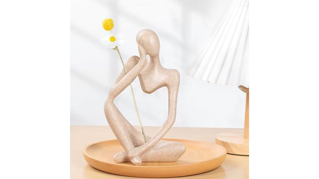 boho thinker abstract sculpture