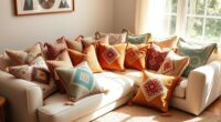 boho throw pillows collection