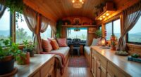 boho tiny home renovation