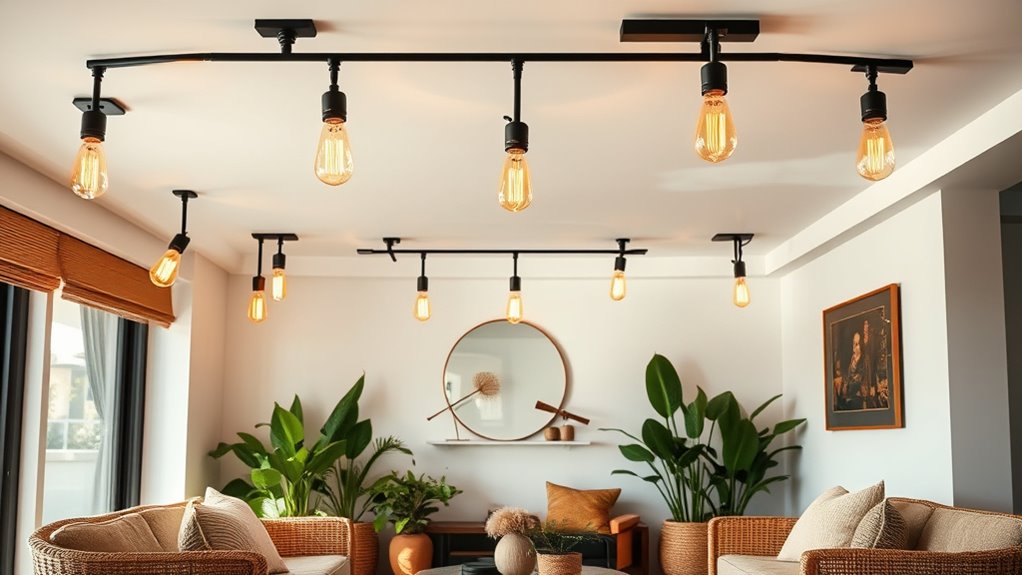 boho track lighting fixtures