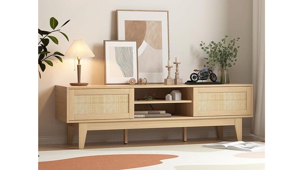 boho tv stand 55 65