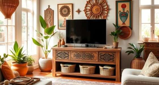 boho tv stand ideas