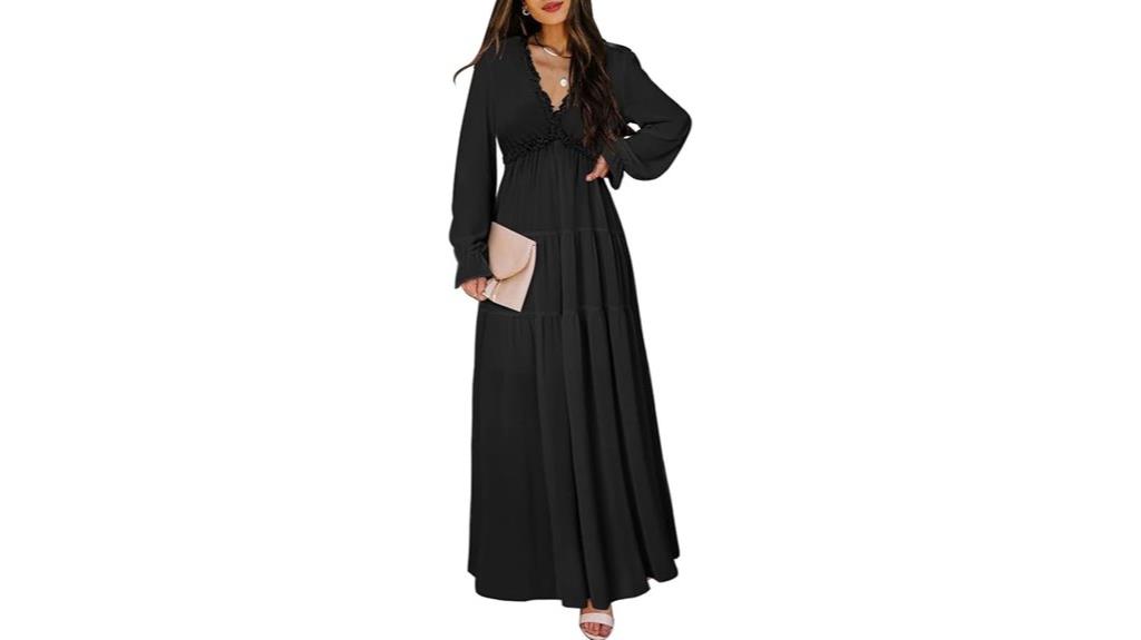 boho v neck dress