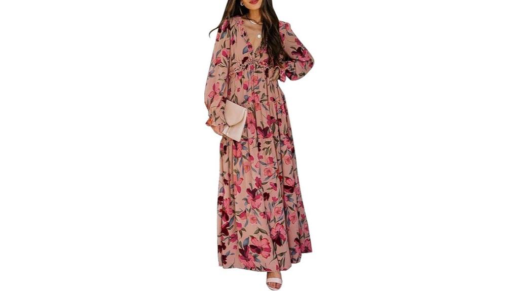 boho v neck dress