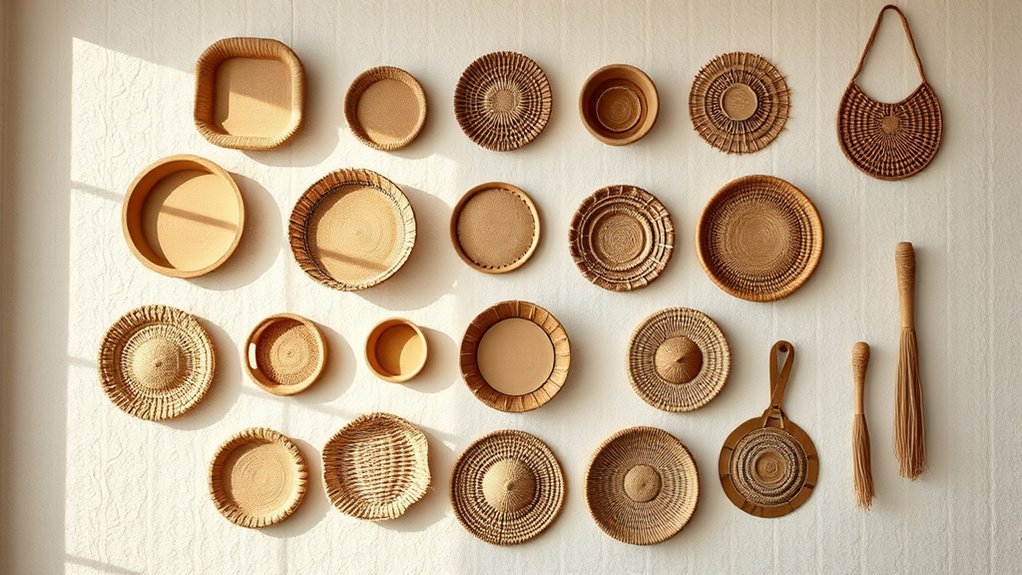 boho wall basket decor