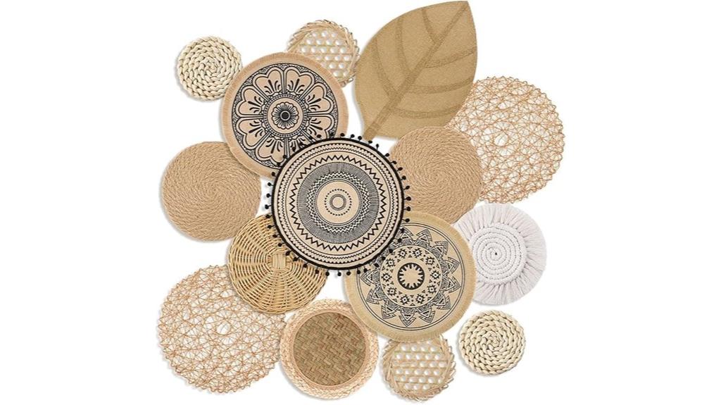 boho wall basket set