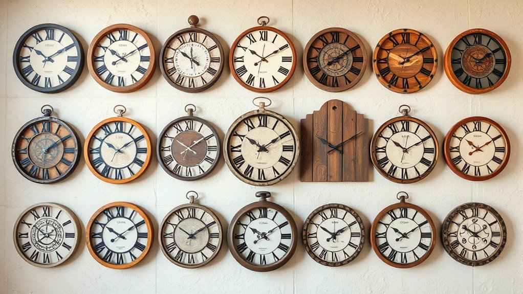 boho wall clocks collection
