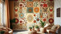 boho wallpaper home makeover