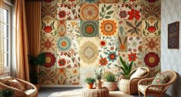 boho wallpaper home makeover