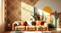 boho wallpaper stencils murals
