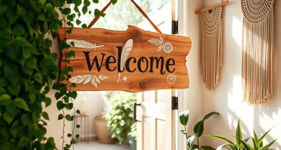 boho welcome sign ideas