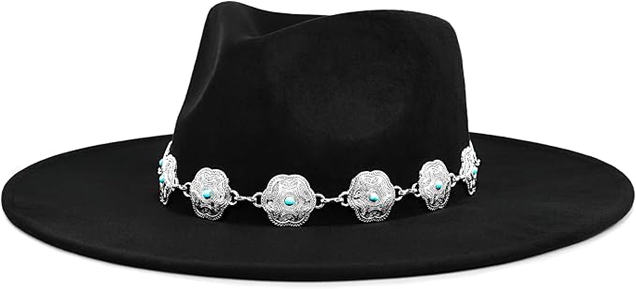 boho wide brim hat