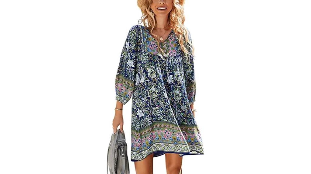 boho women s mini dress