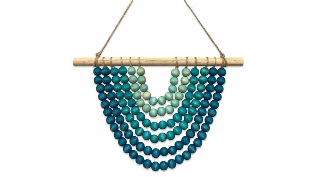boho wooden bead decor