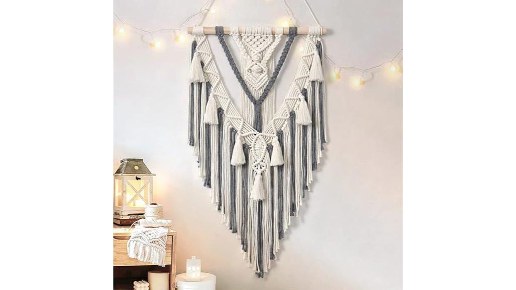 boho woven wall hanging