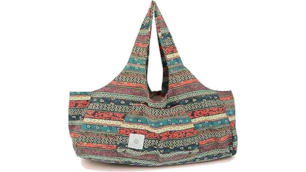 boho yoga mat tote