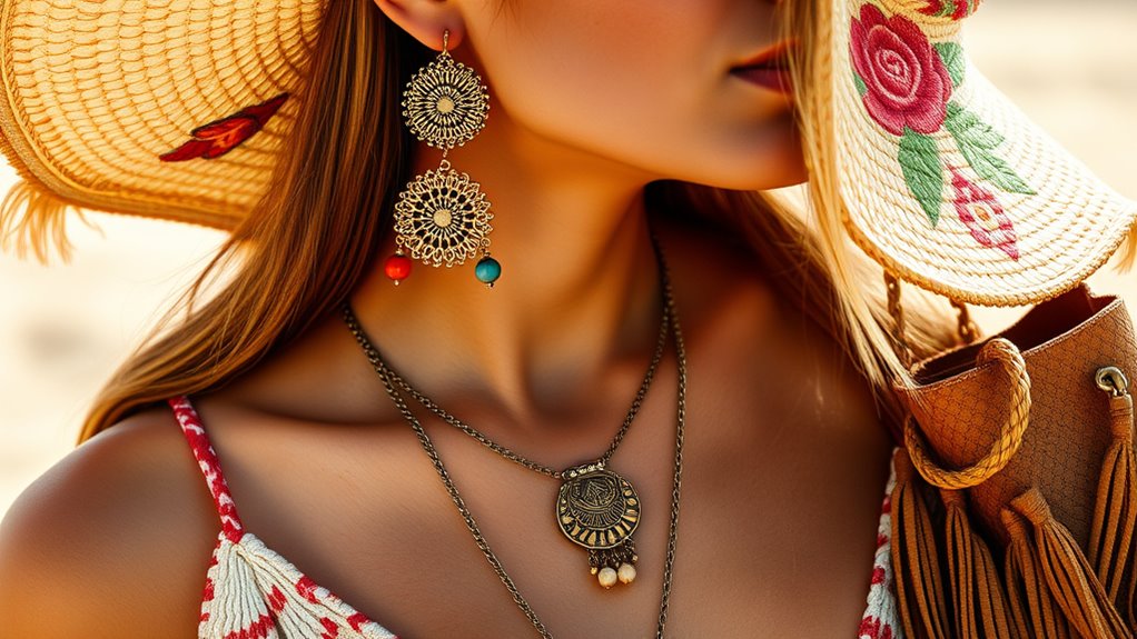 bold boho jewelry styling