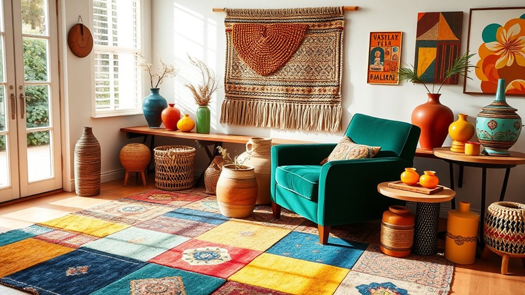 bold contrasting color combinations