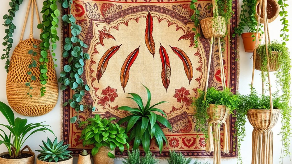 botanical decor and greenery