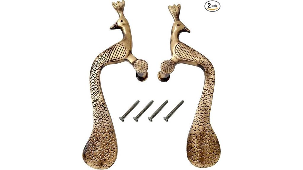brass door handle set