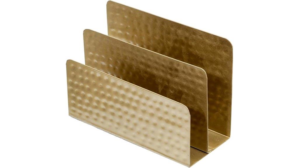 brass mail and document organizer