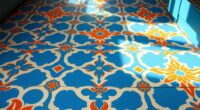 budget moroccan tile stenciling