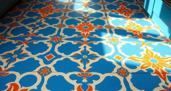 budget moroccan tile stenciling