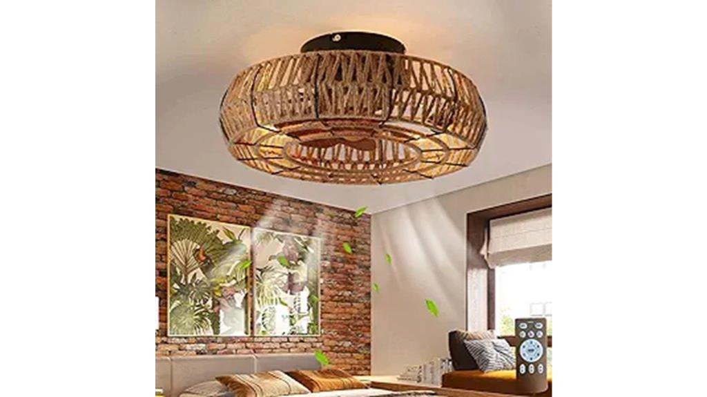 caged ceiling fan set