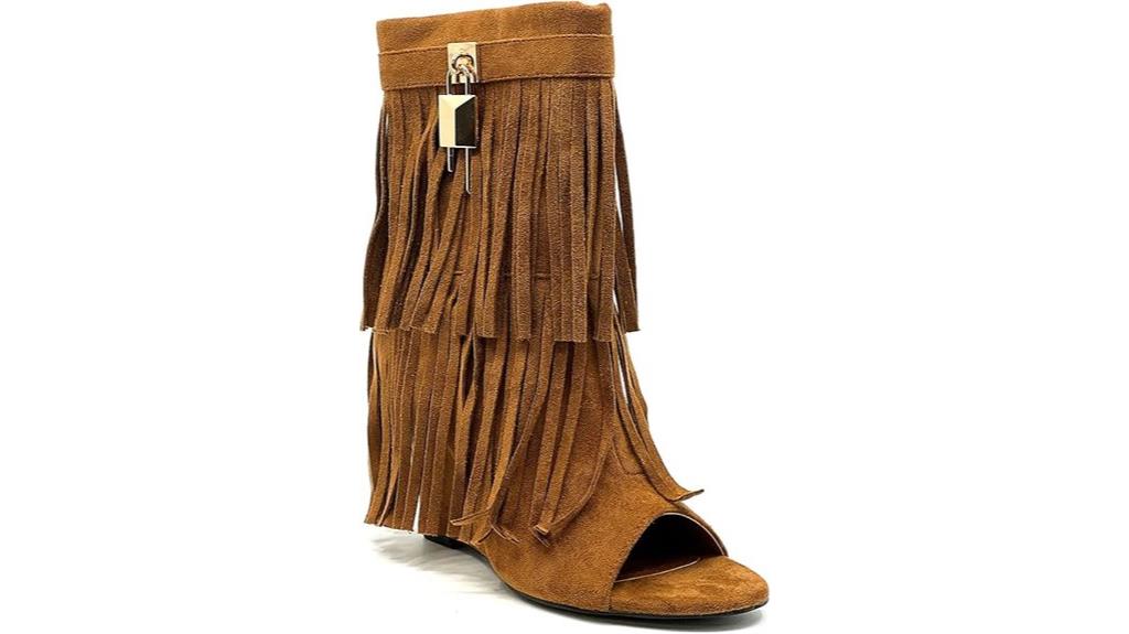 cape robbin tassel booties
