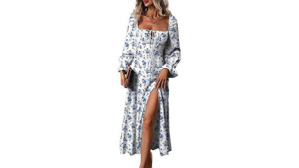 casual boho floral dress
