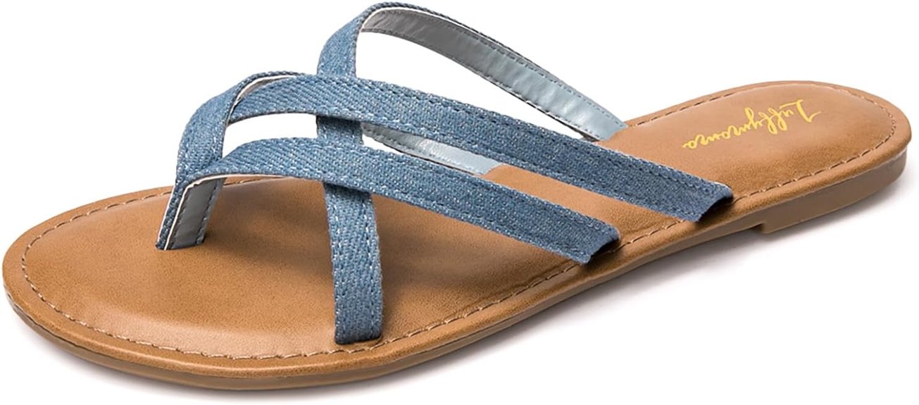 casual elastic flat sandals