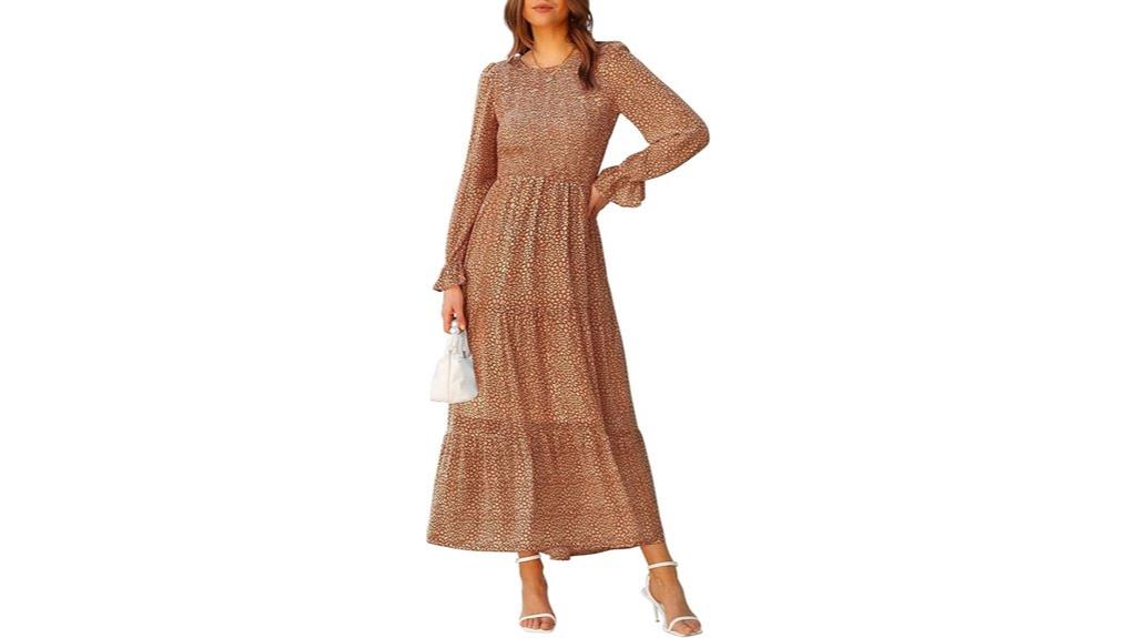 casual fall long dress