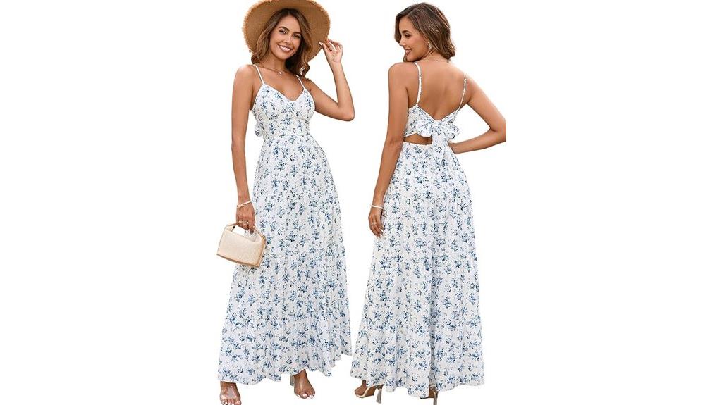 casual floral maxi dress
