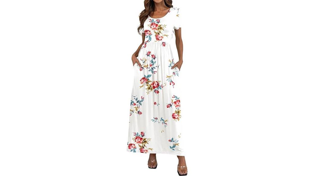 casual maxi dress pockets