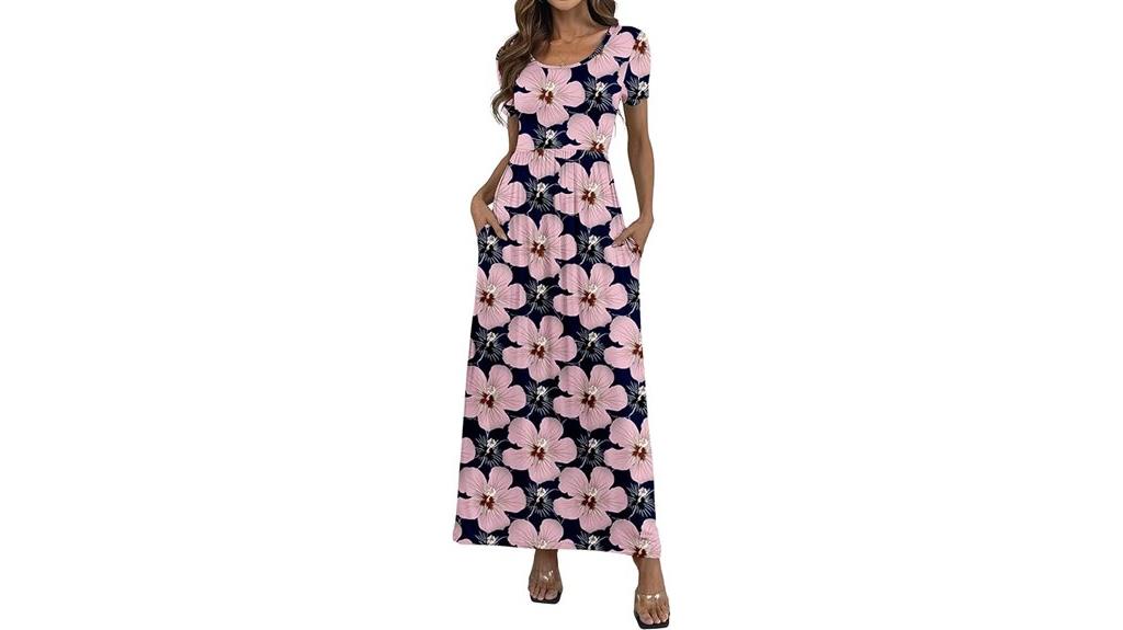 casual maxi dress with pockets