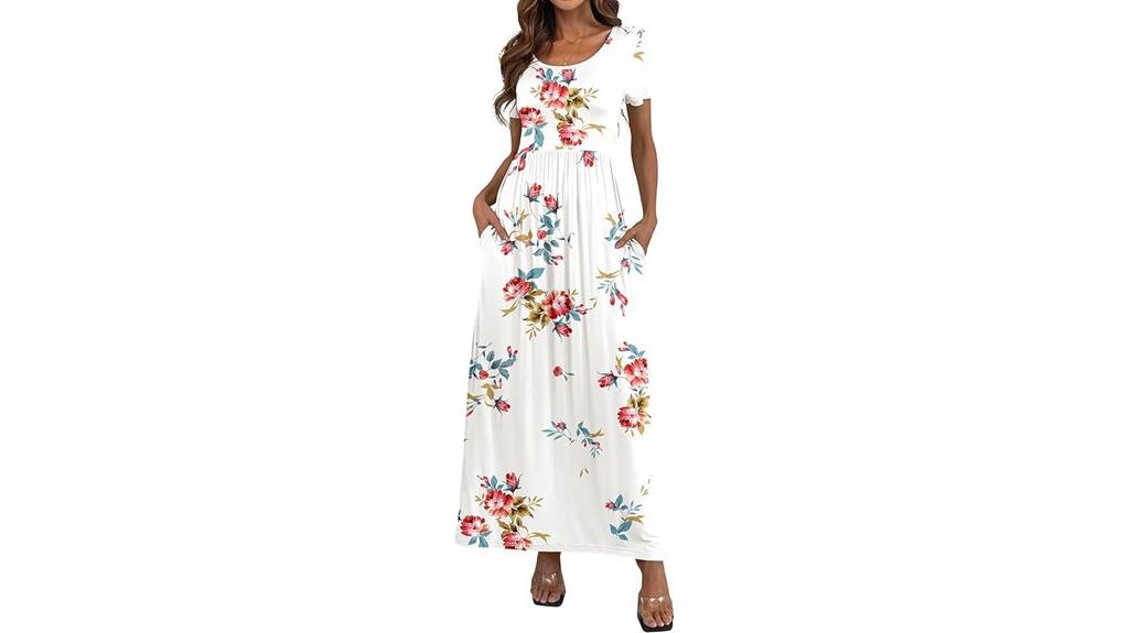 casual maxi pocket dress