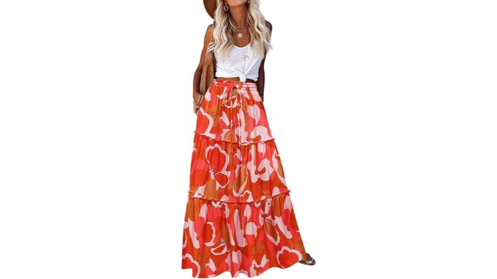 casual maxi skirts pockets