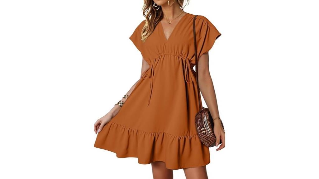 casual short v neck